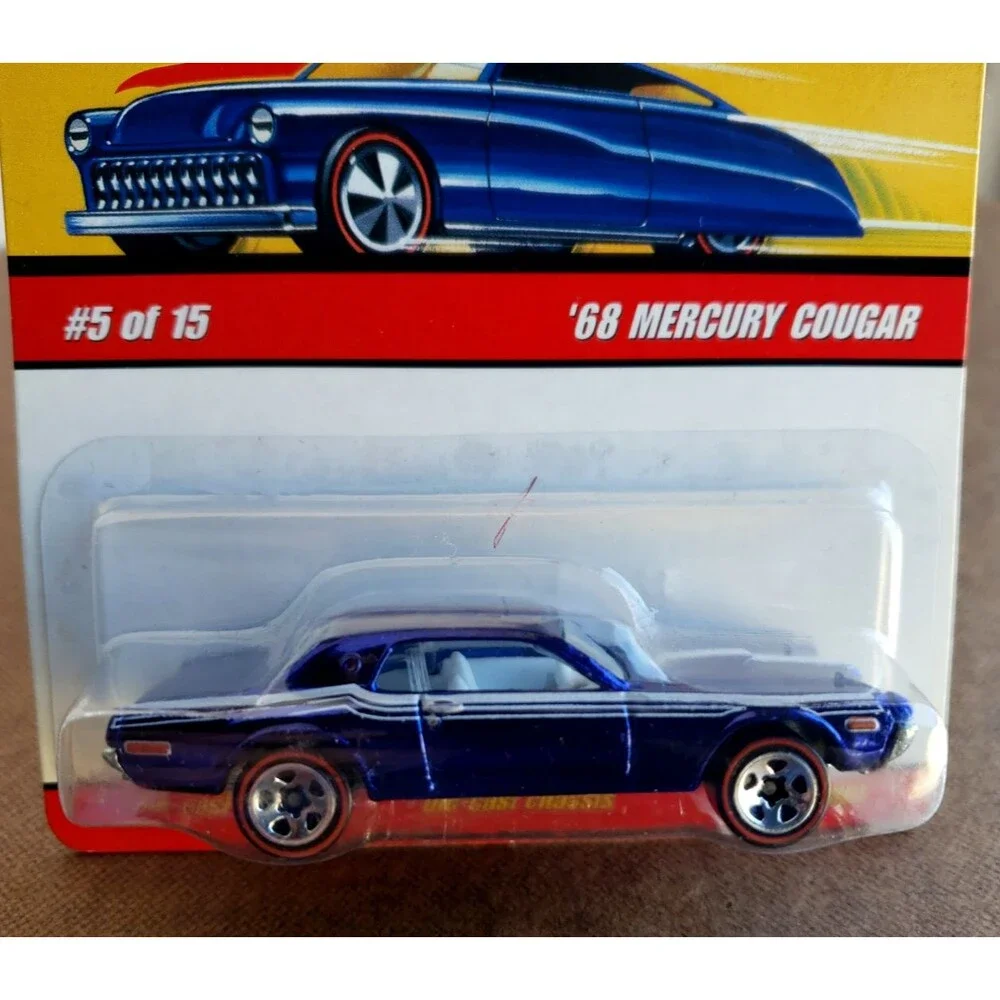 2008 Hot Wheels '68 MERCURY COUGAR Blue Classics Series 4 #5/15 1:64 Redline 5SP